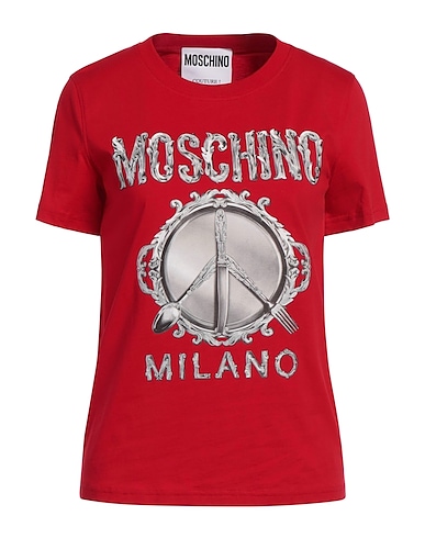 MOSCHINO T-shirt COUTURE Red 100% Cotton