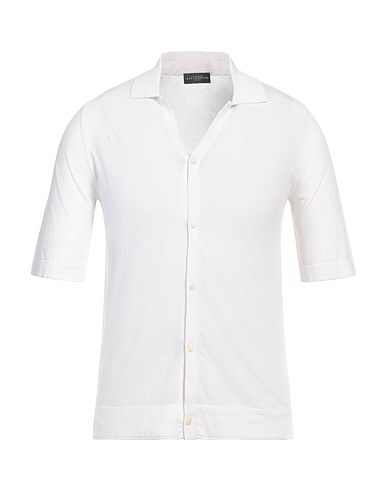 BALLANTYNE Solid color shirt White 100% Cotton