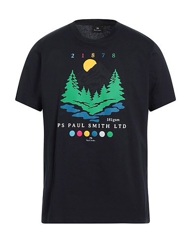 PS PAUL SMITH T-shirt Midnight blue 100% Organic cotton