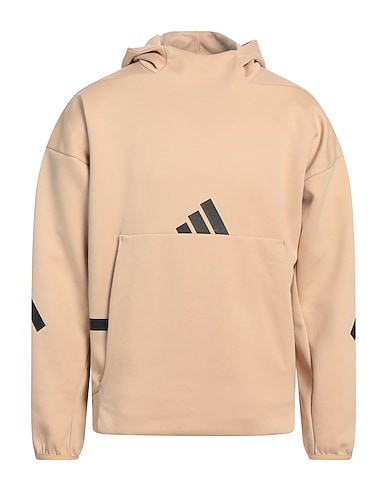 ADIDAS Hooded track jacket  Beige 57% Recycled polyester, 43% Cotton