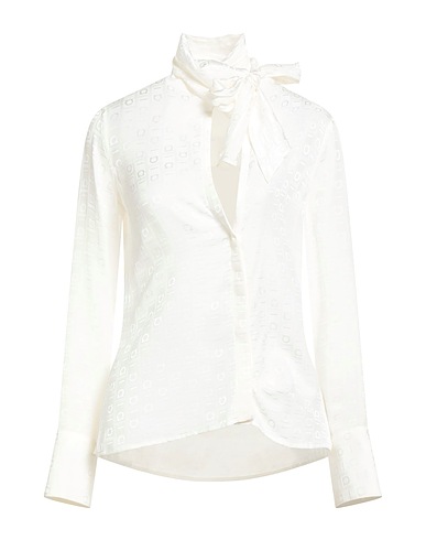 FERRAGAMO Patterned shirts & blouses White 100% Silk