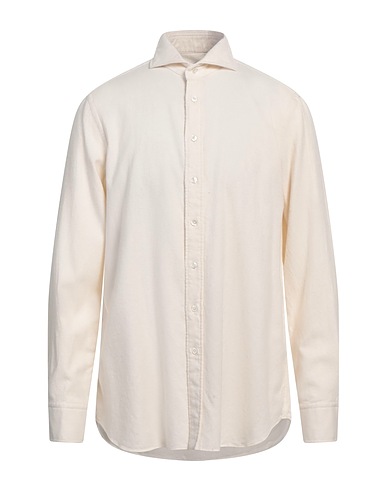 LARDINI Einfarbiges Hemd Off white 100% Baumwolle
