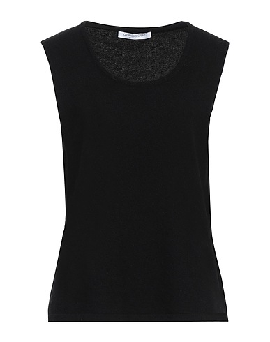 GIORGIO GRATI Top Black 70% Virgin Wool, 30% Cashmere