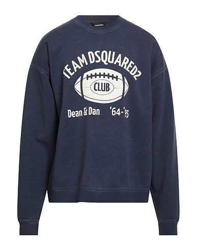 DSQUARED2 Felpa Blu notte 100% Cotone