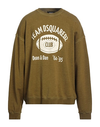 DSQUARED2 Sweatshirt Military green 100% Cotton