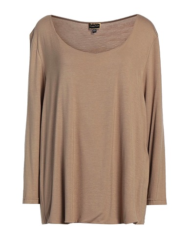 CLAUS TYLER T-shirt Cammello 95% Viscosa, 5% Elastan