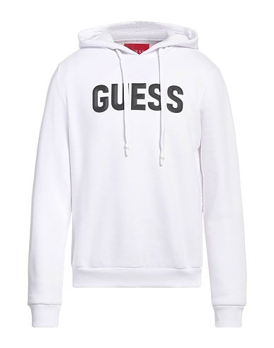GUESS Felpa Bianco 68% Cotone, 32% Poliestere