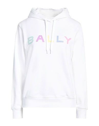 BALLY Hooded sweatshirt BIANCO 100% Organic cotton, Elastane