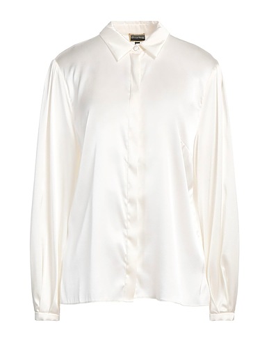 CLAUS TYLER Camicie e bluse tinta unita Bianco 96% Seta, 4% Elastan