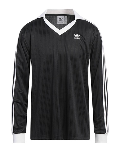 ADIDAS ORIGINALS Polo shirt Black 100% Recycled polyester, Elastane