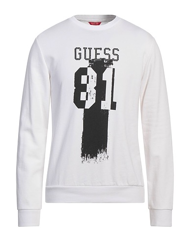GUESS Sweatshirt White 100% Cotton