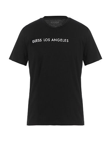 GUESS T-shirt Black 100% Cotton
