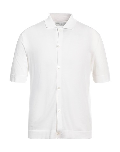 BALLANTYNE Camicia tinta unita Bianco 100% Cotone