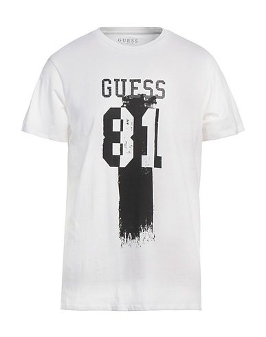 GUESS T-shirt White 100% Cotton
