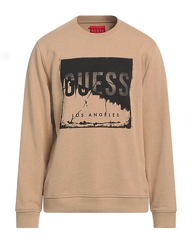 GUESS Sweatshirt Beige 60% Cotton, 40% Polyester