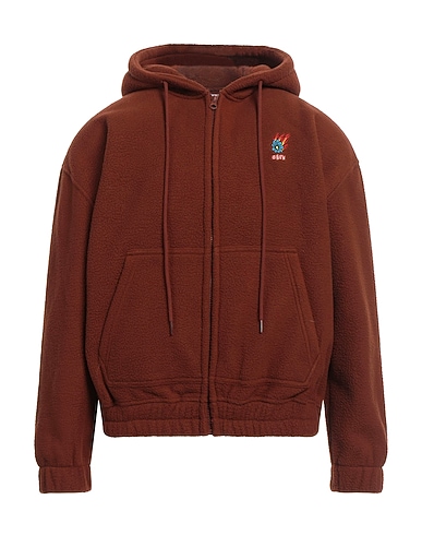 OBEY Hooded sweatshirt Brown 100% Polyester