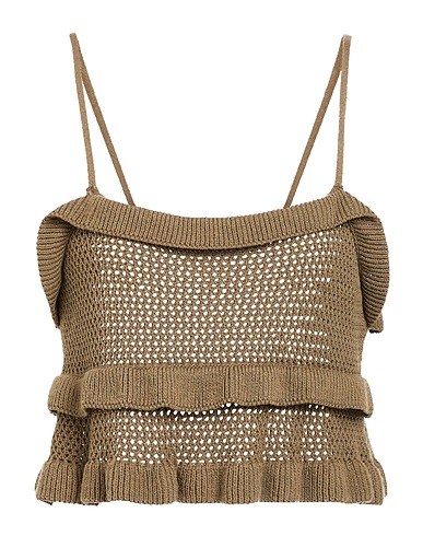 VICOLO Top Military green 50% Cotton, 50% Acrylic