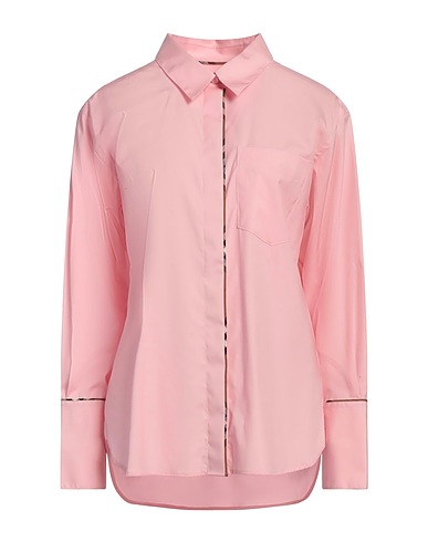 BURBERRY Solid colour shirts & blouses Pink 97% Cotton, 3% Elastane