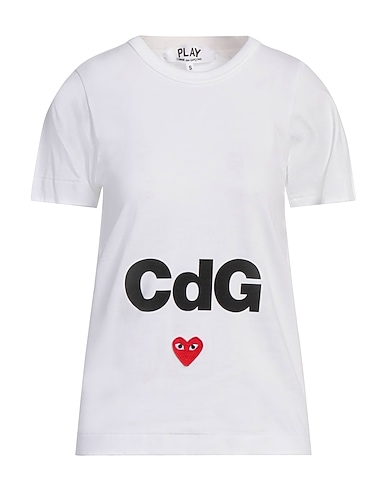 COMME des GARÇONS PLAY T-Shirt Weiß 100% Baumwolle