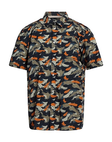 ANERKJENDT Patterned shirt Midnight blue 100% Cotton