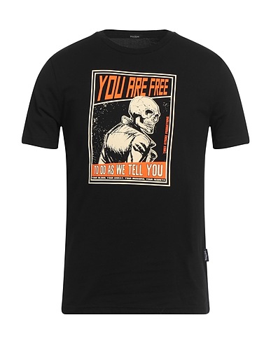 THREE STROKE T-shirt Black 100% Cotton