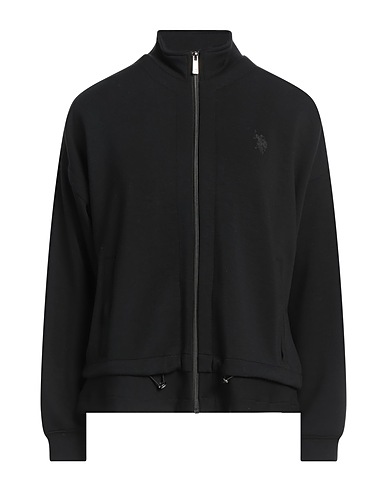 U.S.POLO ASSN. Sweatshirt Black 49% Modal, 46% Polyester, 5% Elastane