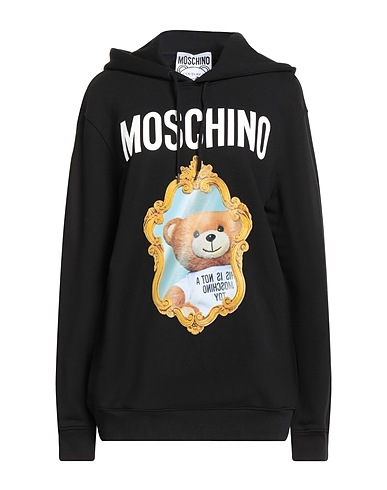 MOSCHINO Hooded track jacket  COUTURE Black 100% Organic cotton