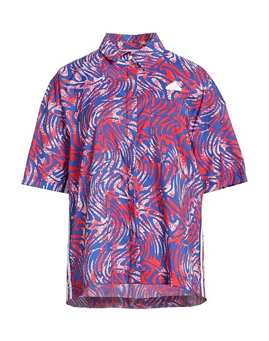 ADIDAS Camisas y blusas estampadas Rojo 100% Poliéster reciclado