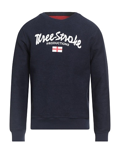 THREE STROKE Sweat-shirt Bleu marine 100% Coton