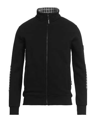 THREE STROKE Sweatshirt Black 80% Cotton, 20% Polyester