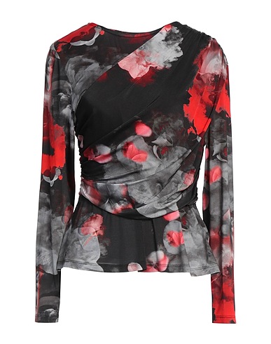 PRABAL GURUNG T-shirt Black 94% Ramie, 6% Elastane