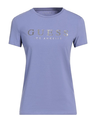 GUESS T-Shirt Lila 95% Baumwolle, 5% Elastan