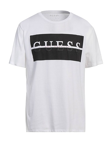GUESS T-shirt White 60% Cotton, 40% Polyester