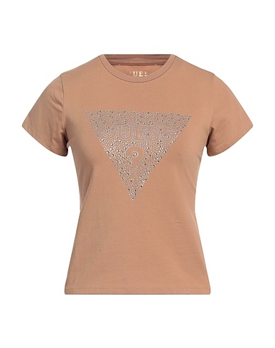 GUESS T-shirt Beige 95% Cotone, 5% Elastan