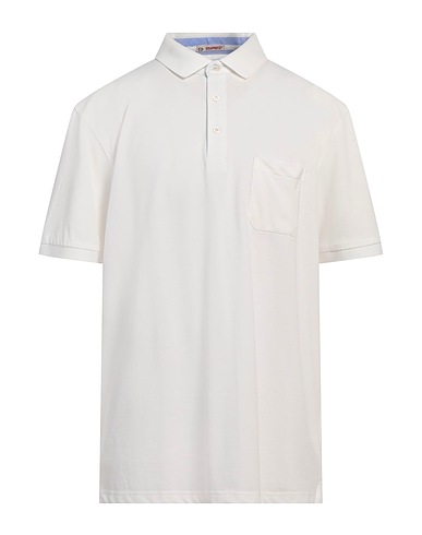 EQUIPAGES® Polo shirt White 80% Cotton, 20% Polyester