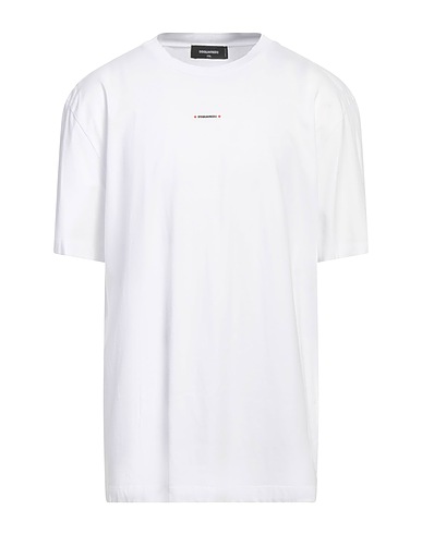 DSQUARED2 Basic T-Shirt Weiß 100% Baumwolle