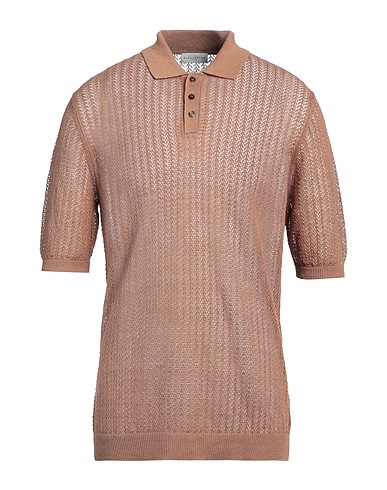 BALLANTYNE Sweater Camel 100% Linen
