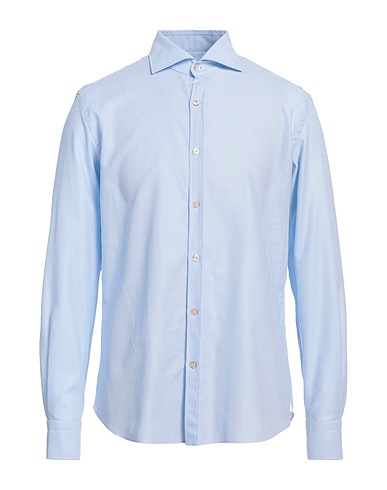 GIANNETTO PORTOFINO Camicia fantasia Celeste 100% Cotone