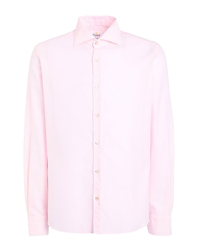 GIANNETTO PORTOFINO Patterned shirt Pink 100% Cotton