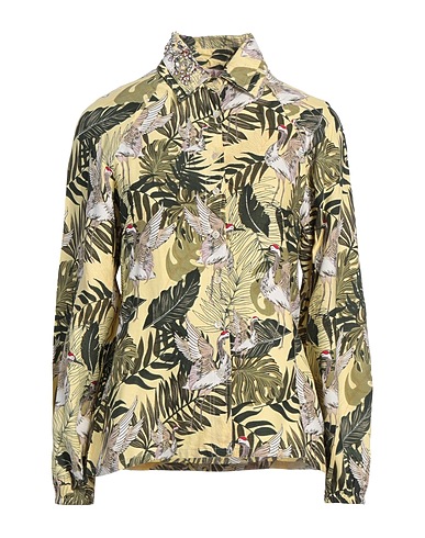 CONNOR & BLAKE Floral shirts & blouses Pastel yellow 100% Viscose