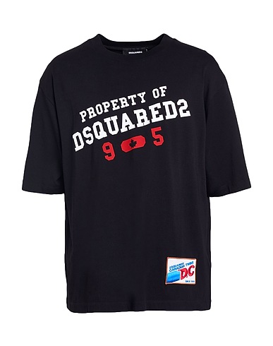 DSQUARED2 T-Shirt Schwarz 100% Baumwolle