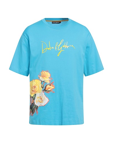 DOLCE&GABBANA T-shirt Azzurro 100% Cotone
