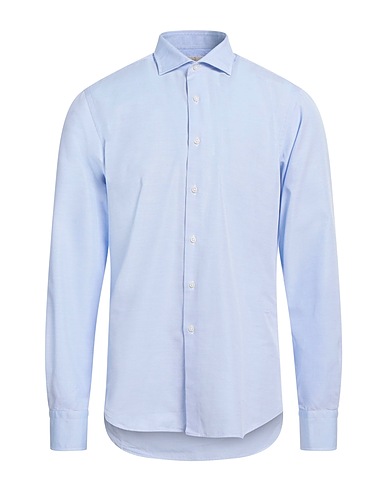 ALESSANDRO GHERARDI Striped shirt SOFT Sky blue 100% Cotton