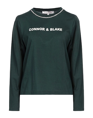 CONNOR & BLAKE T-shirt Verde scuro 100% Cotone