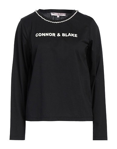 CONNOR & BLAKE T-shirt Nero 100% Cotone