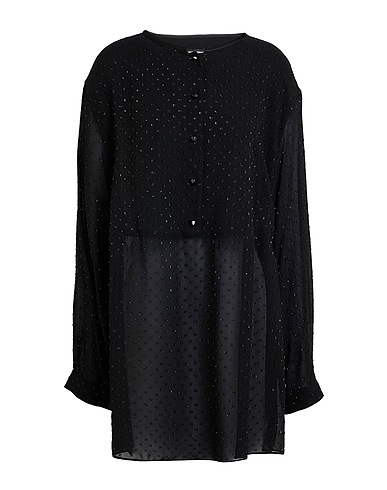 EMPORIO ARMANI Top Nero 99% Viscosa, 1% Poliestere