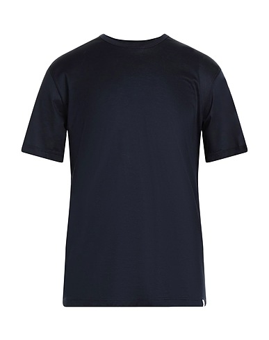 PAOLO PECORA Basic T-Shirt Midnight blue 100% Cotton