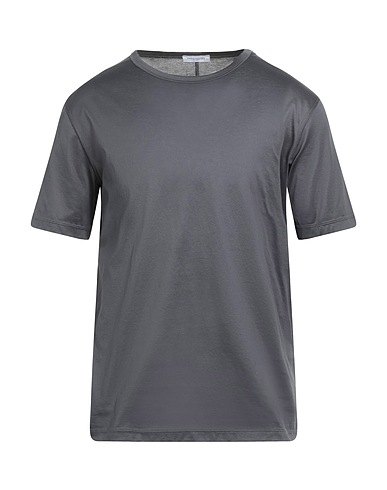 PAOLO PECORA Basic T-Shirt Lead 100% Cotton