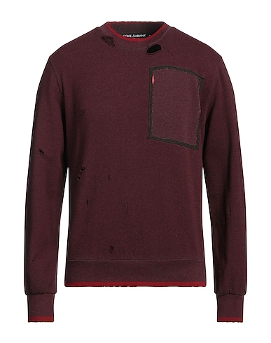 DOLCE&GABBANA Sweatshirt Plum 95% Cotton, 5% Polyester