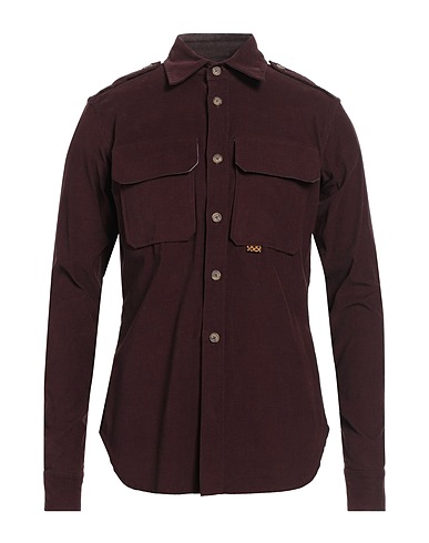 VIVIENNE WESTWOOD ANGLOMANIA Camicia tinta unita Prugna 100% Cotone